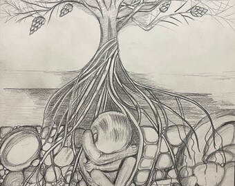 Deep Meaning Drawing Etsy