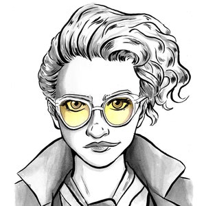 Holtzmann ~ Ghostbusters Fanart ~ Ink Painting ~ 5x7 Print