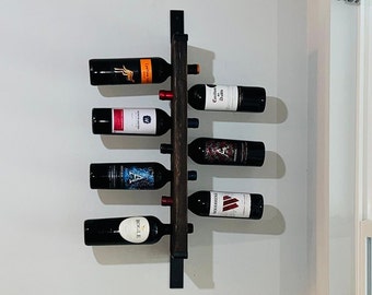 Minimalist Wine Rack, Reclaimed wood Wine Rack, Multi bottle Wine rack, Wood Wine Rack, Many colors, Many Sizes.