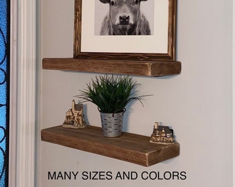 Thick Reclaimed Barn Beam Shelves, Rustic Farmhouse Decor