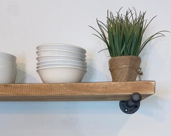 FREE SHIPPING !!!!!!!! HEAVY Duty Floating Shelf, Rustic Shelves, Industrial Modern Shelving, Wood Shelves, Farmhouse Shelves