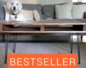 Reclaimed Wood Coffee Table Eco-Friendly Handcrafted Rustic Mid Century Modern White Farmhouse Pallet Industrial Side Table Living Room