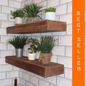 FREE SHIPPING !!! , Heavy duty floating shelf, Rustic shelf, Chunky shelf, Open shelving, Beam shelf, Mantel shelf, Bath shelf