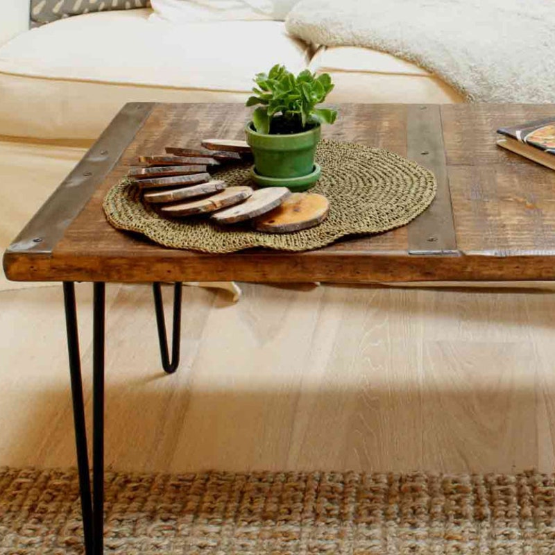 Image showcasing Reclaimed Wood Coffee Table - Etsy