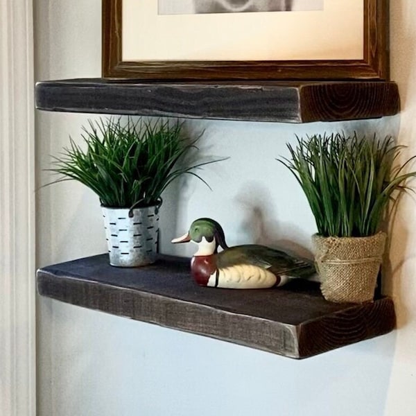 OLD  BARN BEAM  Shelves, Over 2" Thick, Oversized Heavy duty shelving, Farmhouse shelves, Floating Shelves, Extra thick solid wood shelves