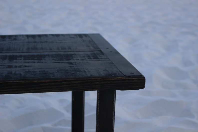 Industrial coffee table vintage metal strips reclaimed wood table Reclaimed wood coffee table urban coffee table Industrial Furniture