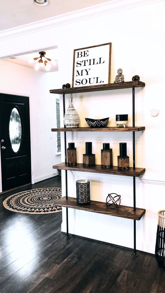 Wall Unit Reclaimed Wood Shelves
