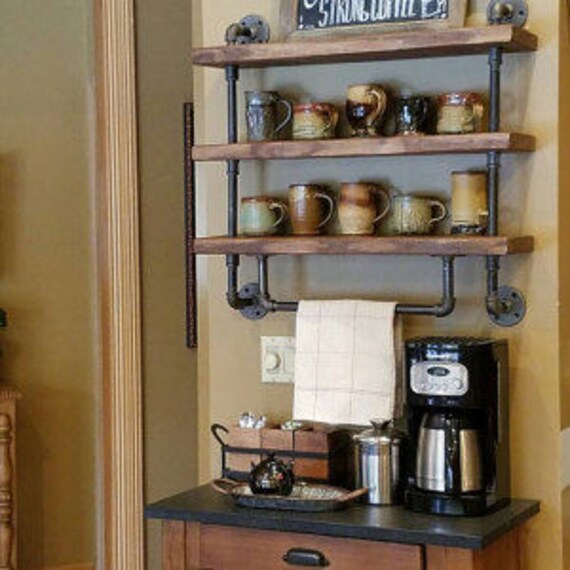 Pipe Shelf Bathroom Shelves Kitchen Image 0