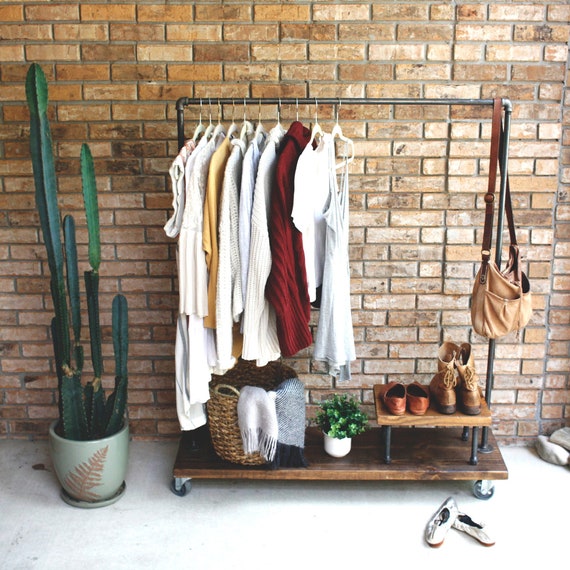 wood metal clothing rack, garment rack, clothes rack, industrial, rack, clothing racks, display rack, shop display, retail clothing rack wood metal clothing rack, garment rack, clothes rack, industrial, rack, clothing racks, display rack, shop display, retail clothing rack
