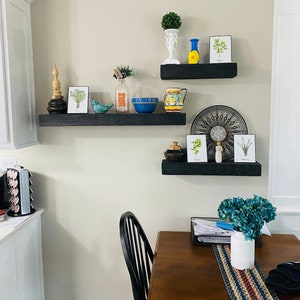 3&quot; TALL FLOATING shelf, Heavy duty floating shelf, Rustic shelf, Chunky shelf, Open shelving, Beam shelf, Mantel shelf, Bath shelf