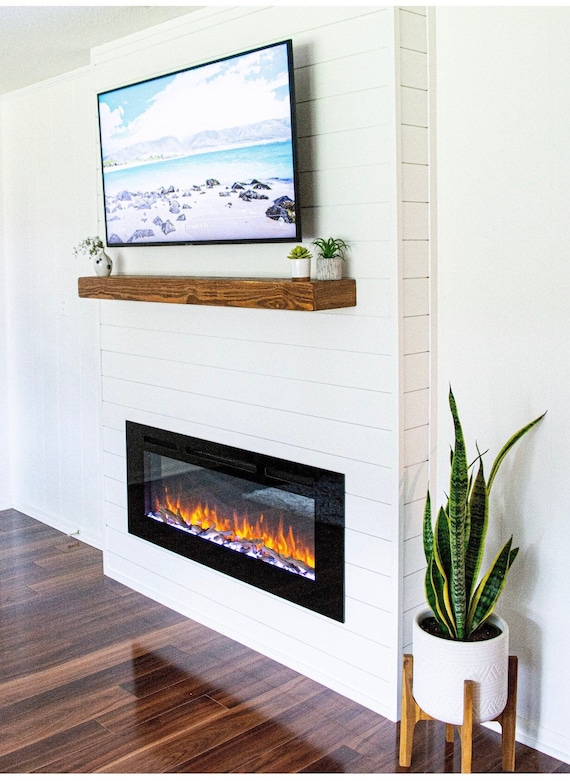 FIREPLACE MANTEL FLOATING Shelf, Easy Mount Floating Shelf