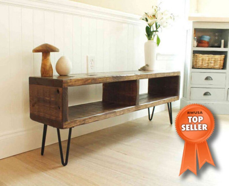 Reclaimed Wood Entertainment Center Rustic Tv Stand Image 0