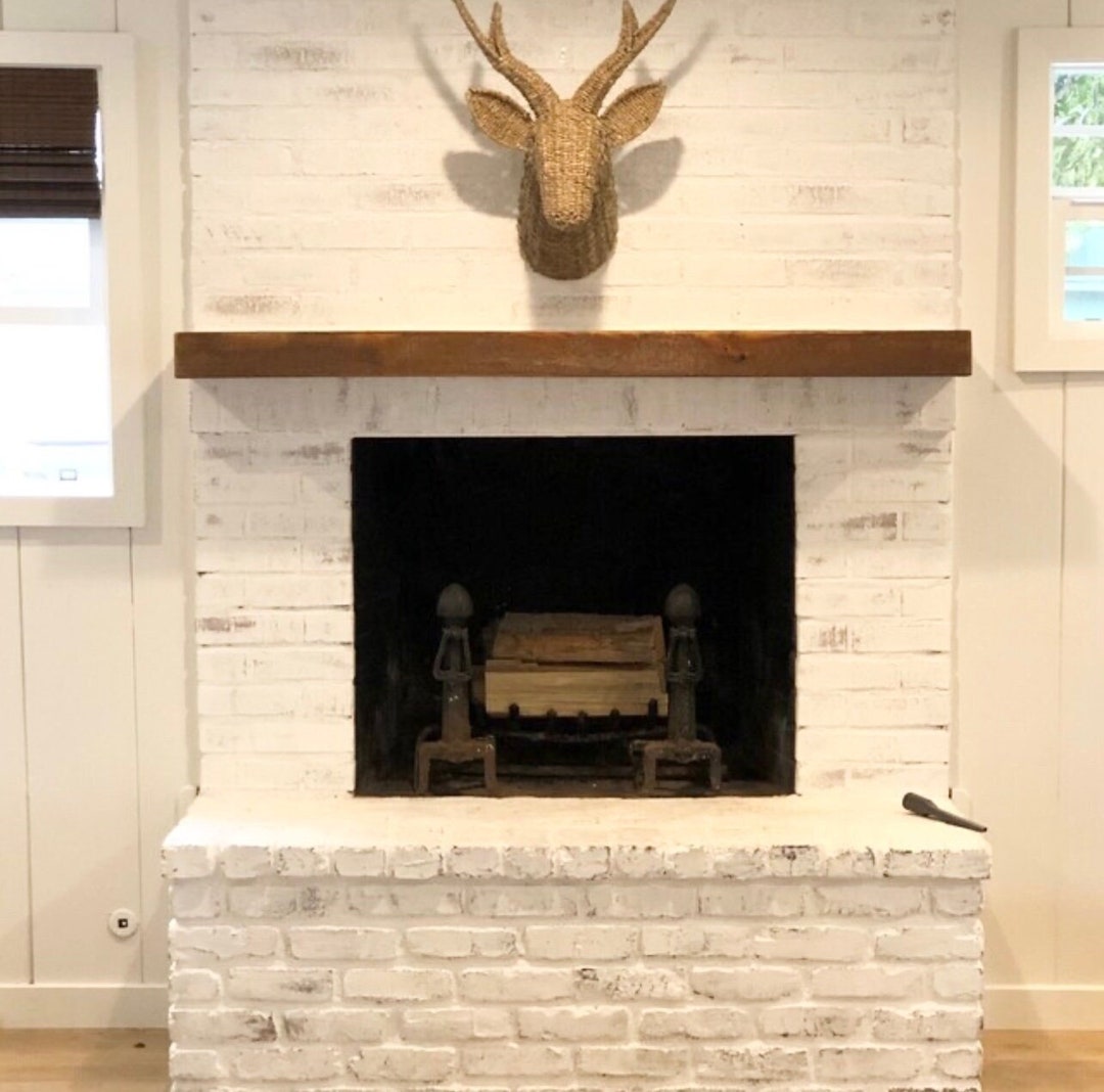 Mantels Direct Wallace 48" Floating Wood Fireplace Mantel Shelf - Smoke