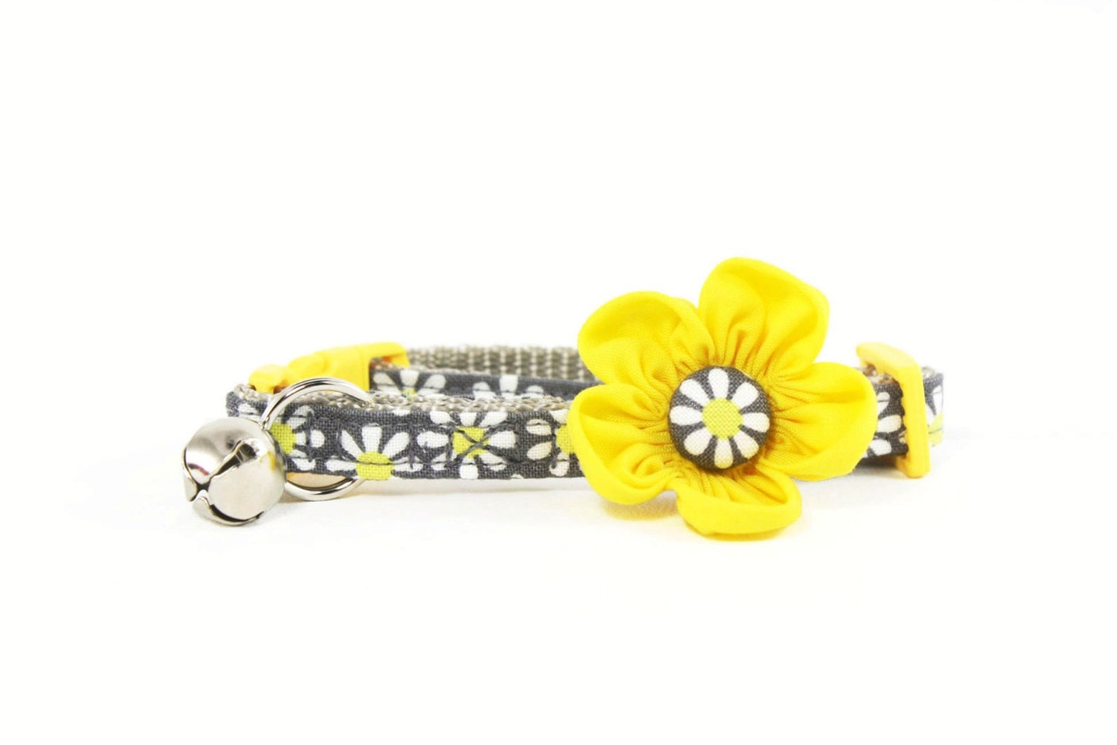 Daisy Cat Flower Collar Girly Yellow Floral Cat Collar with Etsy