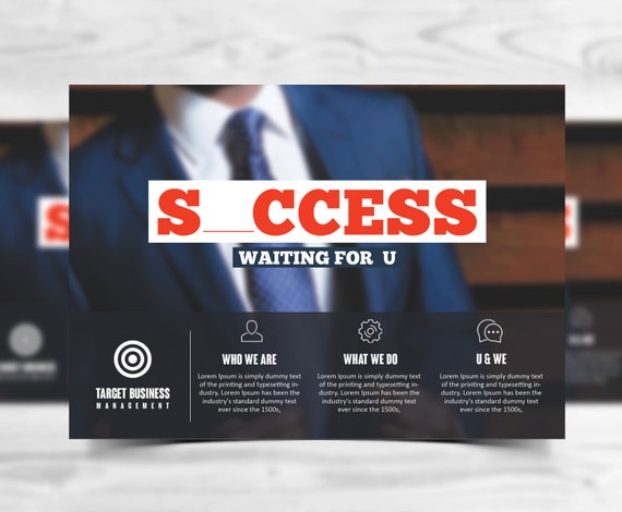 multipurpose corporate advertising postcard template etsy