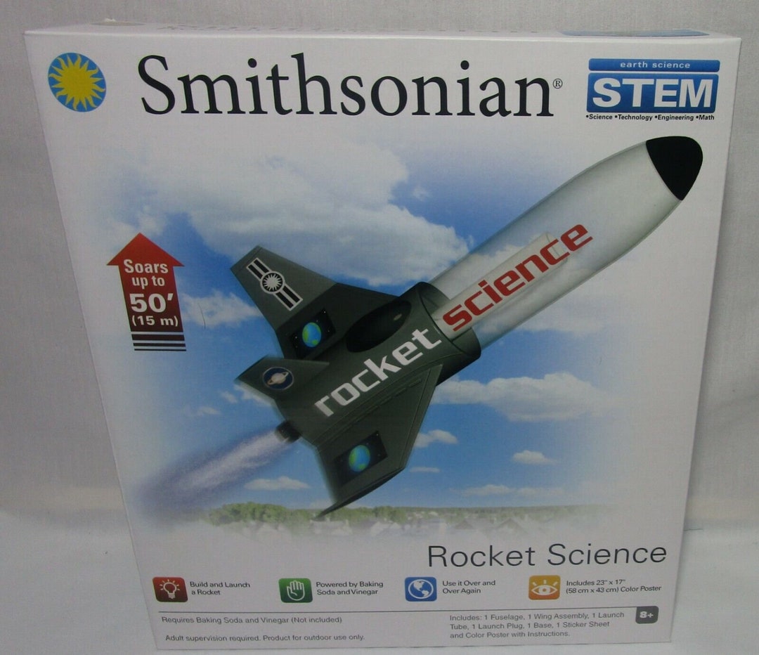 Smithsonian Earth Science Model Kit Rocket Soars 50 Feet Etsy
