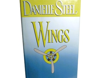 Alas de Danielle Steel (1994) Novela romántica histórica de aviación clásica Tapa dura + Sobrecubierta