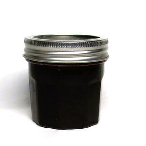 Hinesville Organic Blueberry Jam 4 Ounces Octagon Glass Jar Georgia 2025 Crop