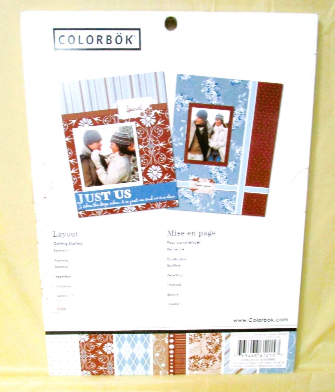Colorbok Scrapbook Kit Just Us Romantic Theme in Earth Tone Colors, 30