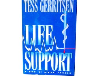 Soporte vital de Tess Gerritsen (1997) Tapa dura con sobrecubierta, thriller médico