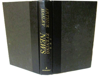 THE EVENING NEWS Novel by Arthur Hailey 1990 Mystery Thriller Suspense Fiction