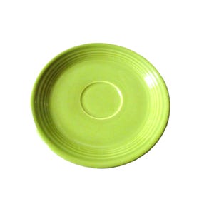 Homer Laughlin Fiestaware Footed Saucer Original 50s Chartreuse Glaze 6 inches