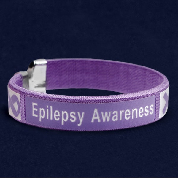 Fund raising item / Epilepsy awareness / customized bangle bracelet