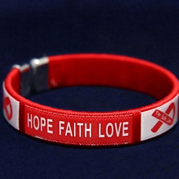 Heart Disease Awareness Bracelets Etsy
