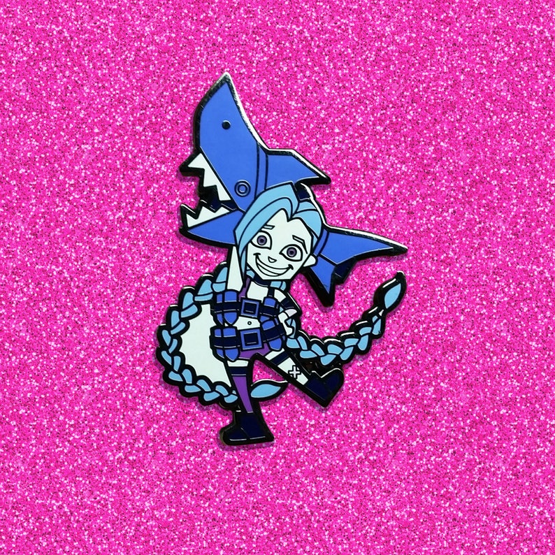 Little Jinx Hard Enamel Pin League of Legends LOL Riot Etsy