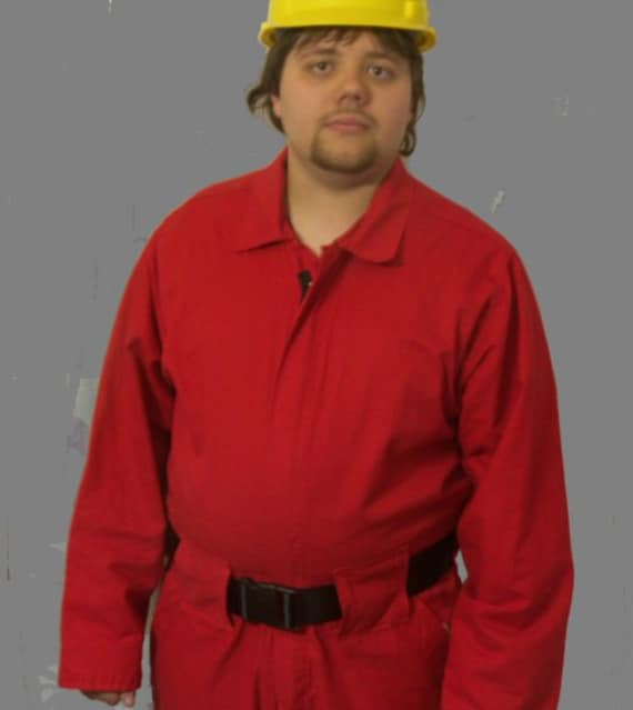 Red Coveralls / Gizmonics Jumpsuit (ver 1) - “joel” - Etsy