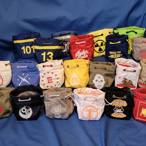 Wasteland Dice / Cap / Coin / Gamer / Cosplay Bag
