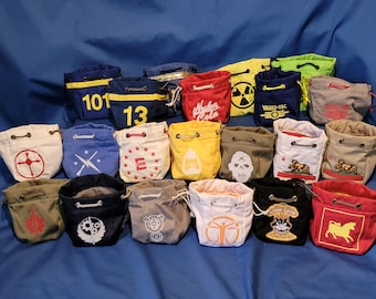 Wasteland Dice / Cap / Coin / Gamer / Cosplay Bag