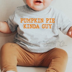 Thanksgiving-shirt peuter, Pumpkin Pie Kinda Guy-shirt, Thanksgiving-shirt familie, Thanksgiving-shirt babyjongen, Thanksgiving-shirt meisje,