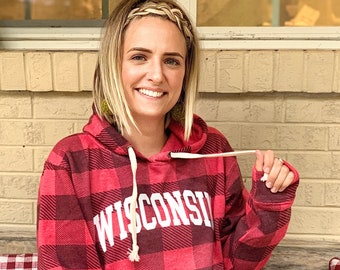 Wisconsin Sweatshirt, Wisconsin Hoodie, Midwest Sweatshirt, Wisconsin Gift, Badger Fan Gift,