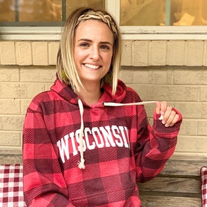 Wisconsin Sweatshirt, Wisconsin Hoodie, Midwest Sweatshirt, Wisconsin Gift, Badger Fan Gift,