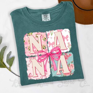 Nana Shirt, Nana Gift, Grandma Shirt, Comfort Colors™ Shirt, Mother&#39;s Day Nana Gift, Flower Nana Tshirt,