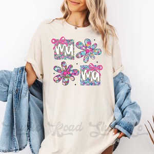 Floral Mama Shirt, Spring Mama Shirt, Comfort Colors™ Shirt, Mother&#39;s Day Shirt Gift, Flower Mama Tshirt, Girl Mama Shirt