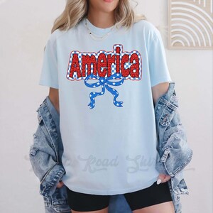 Fourth of July Shirt, Memorial Day Shirt, America Shirt, Comfort Colors™ Shirt, 4th of July Shirt, Coquette Mama Shirt