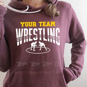 Wrestling Sweatshirt, Wrestling Shirt, Wrestling Mom Shirt, Benutzerdefinierte Wrestling Team Shirt, Sport Mom Shirt
