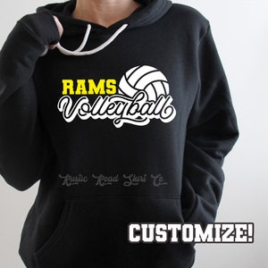 Volleyball Team Sweatshirt, Volleyball Mom Sweatshirt, Volleyball Gameday Sweatshirt, Volleyball Hoodie, Custom Volleyball Sweatshirt