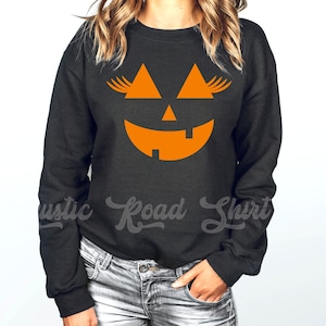 Pumpkin Face Shirt, Halloween Sweatshirt, Jack O Lantern Shirt, Funny Halloween Sweatshirt, Easy Halloween Costume