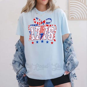 Fourth of July Shirt, 1776 Shirt, Mama America Shirt, Comfort Colors™ Shirt, 4th of July Shirt, Coquette Mama Shirt