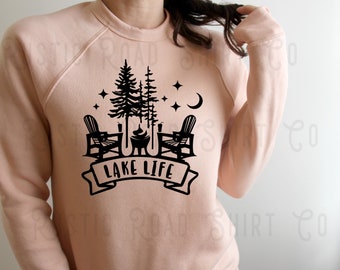 Lake Sweatshirt, Lake Bum Shirt, Lake Life Shirt, Custom Family Shirt, Up North Sweatshirt, Cabin Sweatshirt, Camping Sweatshirt,