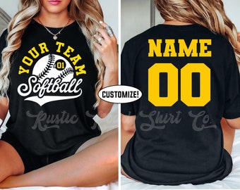 Softball Mom Shirt, Softball Team Shirt, Custom Softball Shirt, Softball TShirt, Softball Grandma, Softball Sister, Softball Dad Shirt