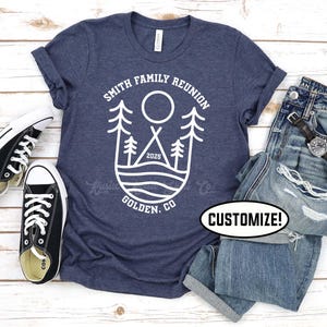 Family Reunion Shirts, Camping Trip Shirt, Custom Lake T-Shirt, Fishing T-shirt, Cabin T-shirt, Family Camping T-shirt,