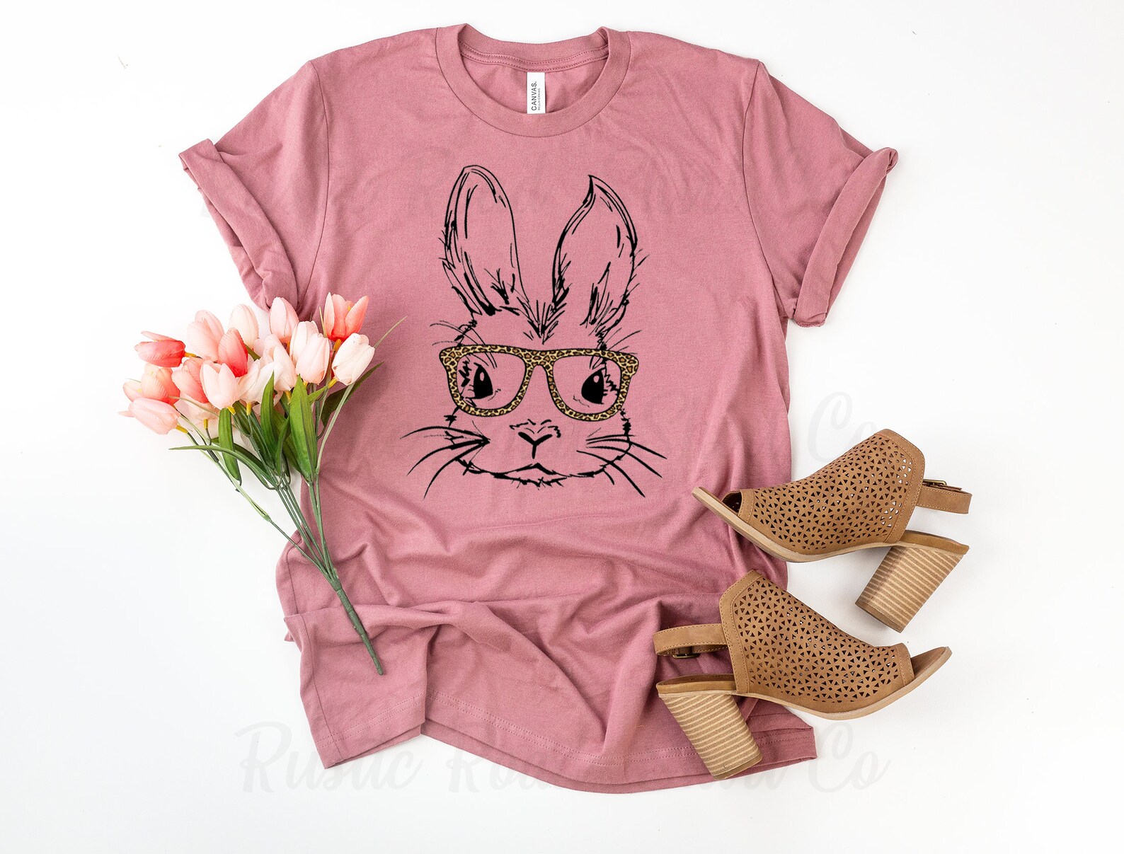Easter Bunny Glasses T-shirt Women's Easter Shirt - Etsy