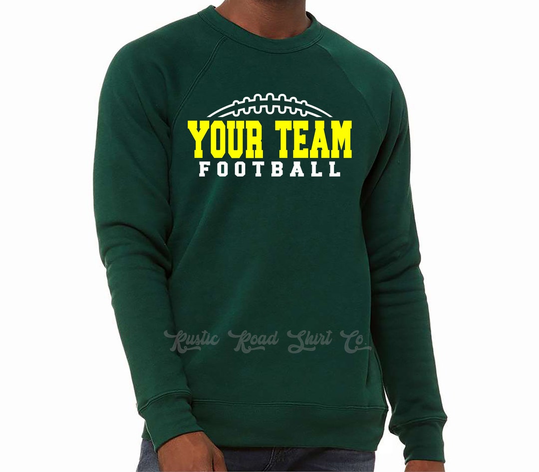 Custom Football Team Sweatshirt Football Coach Shirt Etsy