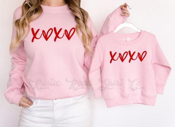 IZYJOY Mommy And Me Valentine's Day Outfits Glitte XOXO