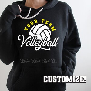 Volleyball Team Sweatshirt, Volleyball Mom Sweatshirt, Volleyball Gameday Sweatshirt, Volleyball Hoodie, Custom Volleyball Sweatshirt