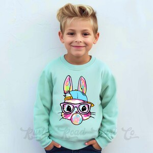 Boys Easter Sweatshirt, Bunny Sweatshirt, Toddler Easter Outfit, Boy Easter Shirt, Easter Basket Gift